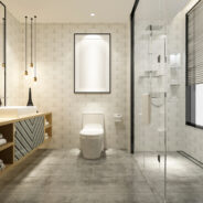 3d,Rendering,Modern,Bathroom,With,Luxury,Tile,Decor