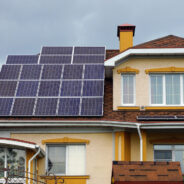 Solar,Panels,On,The,Tiled,Roof,Of,A,Large,Private